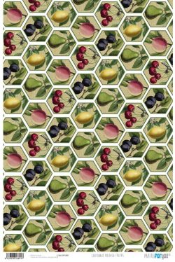 PFY-891 - PAPEL CARTONAJE ROMANTIC PASTEL PINK BIRDS & FLOWERS - pack 12 ud.