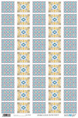 PFY-939 - PAPEL CARTONAJE AZULEJOS - pack 12 ud.