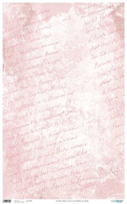 PFY-950 - PAPEL CARTONAJE ROMANTIC PASTEL PINK CALLIGRAPHY
