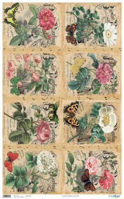 PFY-957 - PAPEL CARTONAJE ROMANTIC POSTCARD