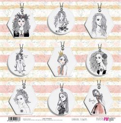 PFY-2573 - PAPEL SCRAP CARNIVAL FLOWERS - pack 12 ud.