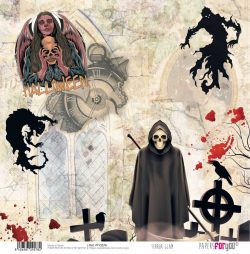 PFY-2578 - PAPEL SCRAP TERROR GLAM - pack 12 ud.
