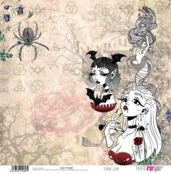 PFY-2580 - PAPEL SCRAP TERROR GLAM - pack 12 ud.