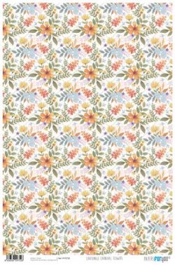 PFY-2752 - PAPEL CARTONAJE CARNIVAL FLOWERS - pack 12 ud.