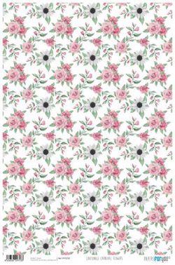 PFY-2753 - PAPEL CARTONAJE CARNIVAL FLOWERS - pack 12 ud.