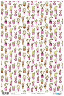 PFY-2760 - PAPEL CARTONAJE CARNIVAL FLOWERS - pack 12 ud.