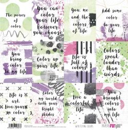 PFY-2807 - PAPEL SCRAP WITH FLYING COLORS - pack 12 ud.