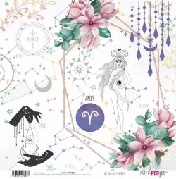 PFY-2825 - PAPEL SCRAP ASTROLOGY VIBES - pack 12 ud.