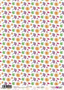 PFY-2920 - Papel Arroz 30x21cm  25-30 gr HAPPY SUMMER - pack 6 ud.