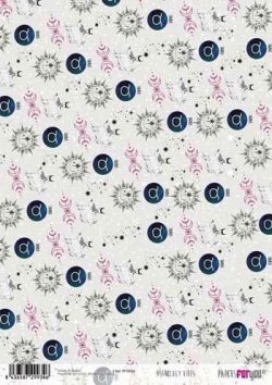 PFY-2934 - Papel Arroz 30x21cm  25-30 gr ASTROLOGY VIBES - pack 6 ud.