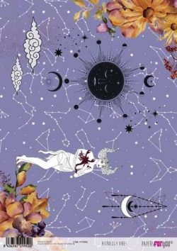 PFY-2952 - Papel Arroz 30x21cm  25-30 gr ASTROLOGY VIBES - pack 6 ud.