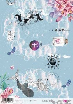 PFY-2956 - Papel Arroz 30x21cm  25-30 gr ASTROLOGY VIBES - pack 6 ud.