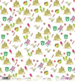 PFY-2966 - Papel Arroz Scrap  25-30 gr HAPPY SUMMER - pack 6 ud.