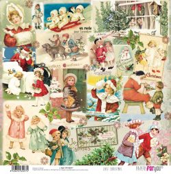 PFY-3077 - PAPEL SCRAP LAST CHRISTMAS- pack 12 ud.