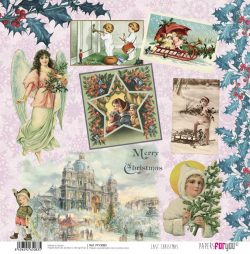 PFY-3083 - PAPEL SCRAP LAST CHRISTMAS- pack 12 ud.