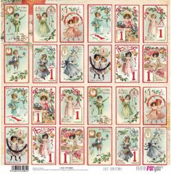 PFY-3084 - PAPEL SCRAP LAST CHRISTMAS- pack 12 ud.