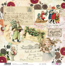 PFY-3085 - PAPEL SCRAP LAST CHRISTMAS- pack 12 ud.