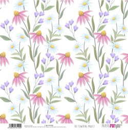 PFY-3100 - PAPEL SCRAP THE FLOWERING PROJECT- pack 12 ud.