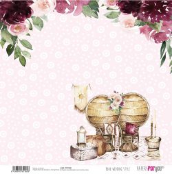 PFY-3160 - PAPEL SCRAP BOHO WEDDING STYLE- pack 12 ud.