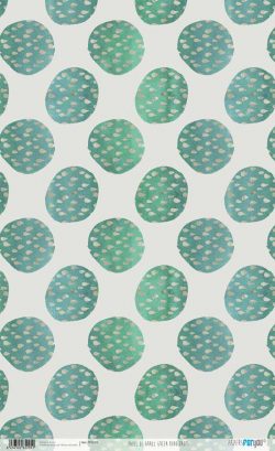 PFY-3205 - PAPEL ARROZ 54X33 GREEN BOHO DROPS-pack 6 ud.