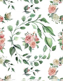 PFY-3218 - PAPEL ARROZ 54X70 ROSES BLOSSOMS-pack 6 ud.