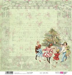PFY-3240 - PAPEL SCRAP VELLUM LAST CHRISTMAS- pack 12 ud.