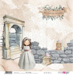 PFY-3565 - PAPEL SCRAP UN DIA MAGICO NIÑA MORENA - pack 12 uds.