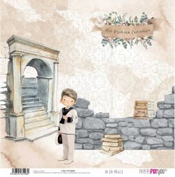 PFY-3598 - PAPEL SCRAP UN DIA MAGICO NIÑO RUBIO - pack 12 uds.