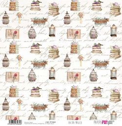 PFY-3664 - PAPEL SCRAP VELLUM UN DIA MAGICO NIÑAS 160g - pack 12 uds.