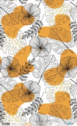 PFY-4017 - PAPEL ARROZ 54x33 YELLOW FLOWERS - pack 6 ud.