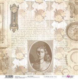 PFY-4064 - PAPEL TELA SCRAP STEAMPUNK RETRO STYLE 125g - pack 12 ud.