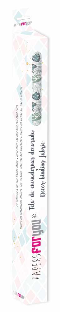 CPFY-3349 - Caja Tela Encuadernar Decorada 70x50cm (Tropical Leaves) - pack 6 ud.