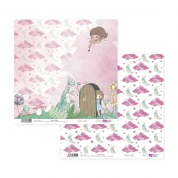 PFY-4074 - PAPEL SCRAP FAIRIES LAND - pack 12 ud.