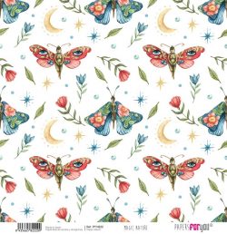 PFY-4222 - PAPEL SCRAP VELLUM MAGIC NATURE - pack 12 ud.