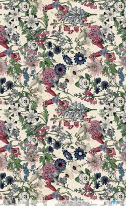 PFY-4351 - PAPEL ARROZ 54x33 FLORAL AESTHETIC IV - pack 6 ud.