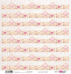PFY-4415 - PAPEL SCRAP VELLUM TOGETHER FOREVER 160gr - pack 12 ud.