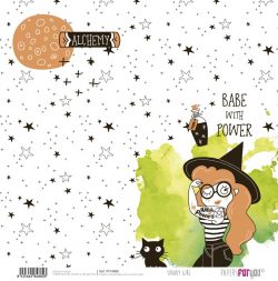 PFY-4488 - PAPEL SCRAP SPOOKY GIRL - pack 12 ud.