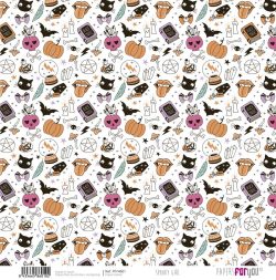 PFY-4601 - PAPEL SCRAP VELLUM SPOOKY GIRL 160g