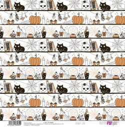 PFY-4608 - PAPEL TELA SCRAP SPOOKY GIRL 125g. - pack 12 ud.