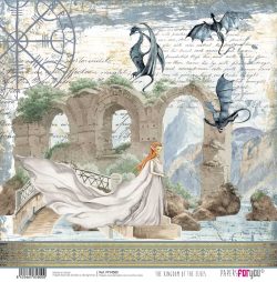 PFY-4580 - PAPEL SCRAP THE KINGDOM OF THE ELVES - pack 12 ud.