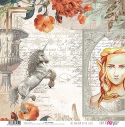 PFY-4581 - PAPEL SCRAP THE KINGDOM OF THE ELVES - pack 12 ud.