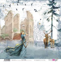 PFY-4582 - PAPEL SCRAP THE KINGDOM OF THE ELVES - pack 12 ud.