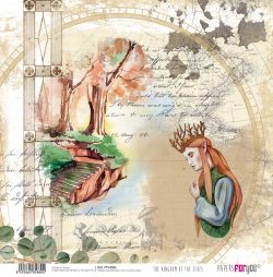 PFY-4586 - PAPEL SCRAP THE KINGDOM OF THE ELVES - pack 12 ud.