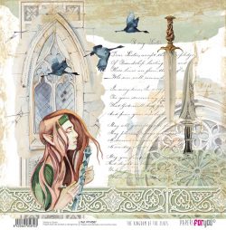PFY-4587 - PAPEL SCRAP THE KINGDOM OF THE ELVES - pack 12 ud.