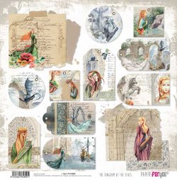 PFY-4589 - PAPEL SCRAP THE KINGDOM OF THE ELVES - pack 12 ud.