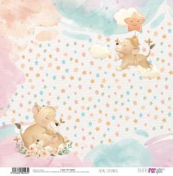 PFY-10203 - Papel Scrap doble cara 180gr 12"x12" (Total Cuteness) - pack 12 ud.