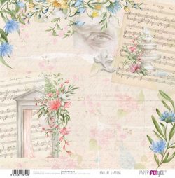 PFY-4674 - Papel Scrap doble cara 180gr 12"x12" (Ancient Gardens) - pack 12 ud.