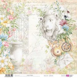 PFY-4675 - Papel Scrap doble cara 180gr 12"x12" (Ancient Gardens) - pack 12 ud.