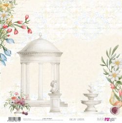 PFY-4677 - Papel Scrap doble cara 180gr 12"x12" (Ancient Gardens) - pack 12 ud.