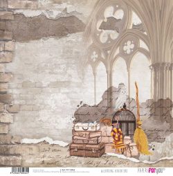 PFY-10462 - Papel Scrap doble cara 180gr 12"x12" (Wizarding Adventure) - pack 12 ud.